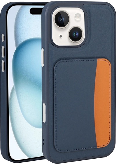 Apple Uyumlu iPhone 13 Kılıf Kartlıklı Zore X-kart Silikon Kapak Çok Renkli