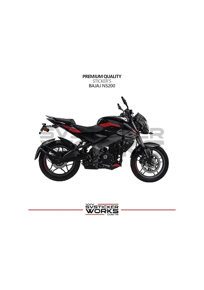 Bajaj Ns200 Forged Kaplama Etiket Sticker Modeli Ön Kafa Sağ Sol