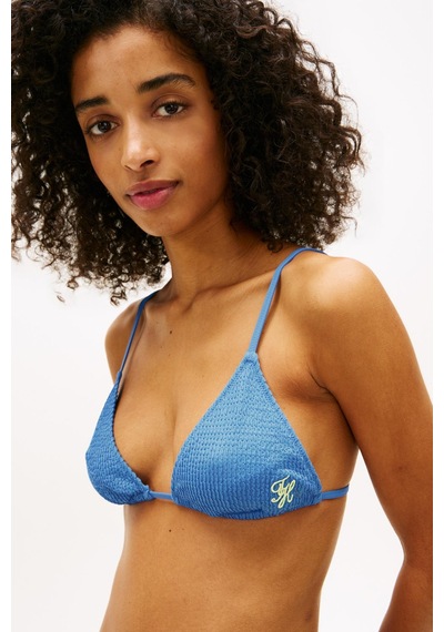Tommy Hilfiger Kadın Mavi Üçgen Bikini Üstü-14663