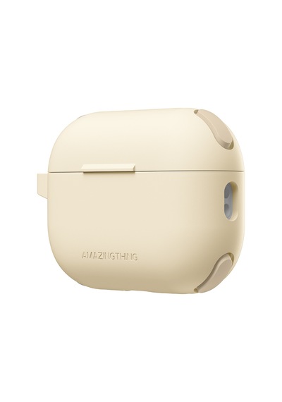 Apple Uyumlu AirPods Pro 2 Amazingthing Airbag Köşe Tasarımlı Omni Serisi Silikon Kapak Desert Titanyum