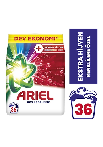 Ariel Oxi Renklilere Özel Hızlı Çözünme Toz Çamaşır Deterjanı 5500 G