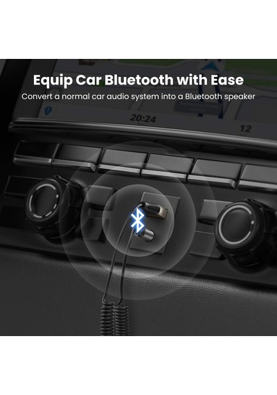 Mikrofonlu 3.5 Mm Aux Bluetooth 5.3 Alıcı Adaptör Araç Kiti