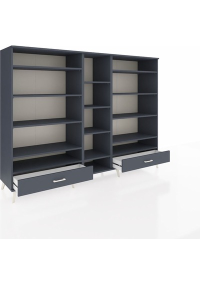 Hyperion Dolap 14 Raflı 2 Çekmeceli 220x44x163 Antrasit-antrasit Antrasit-antrasit Hyperion Dolap 14 Raflı 2 Çekmeceli 220x44x163 Antrasit-antrasit Antrasit-antrasit