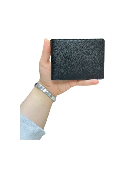 Mft Leather Hakiki Deri Erkek Fermuarlı Cüzdan Ramsey 2405 Flother Siyah
