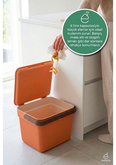 Kapaklı Çok Amaçlı Saklama Kutusu Sepet Organizer 6 Litre Oyuncak Banyo Mutfak Düzenleyici Renkli