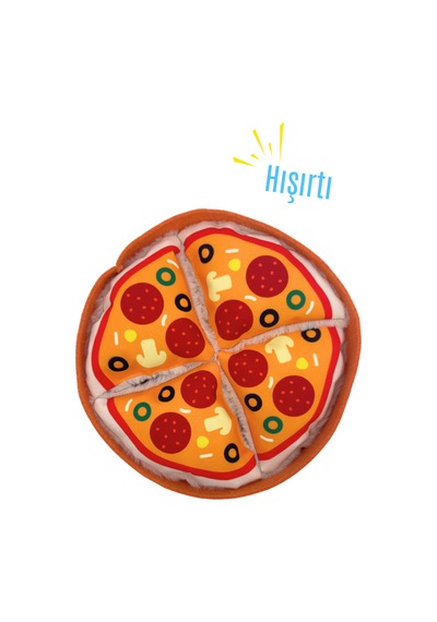 Havhav Pizza Şekilli Interaktif Mama Saklamalı Köpek Oyuncağı