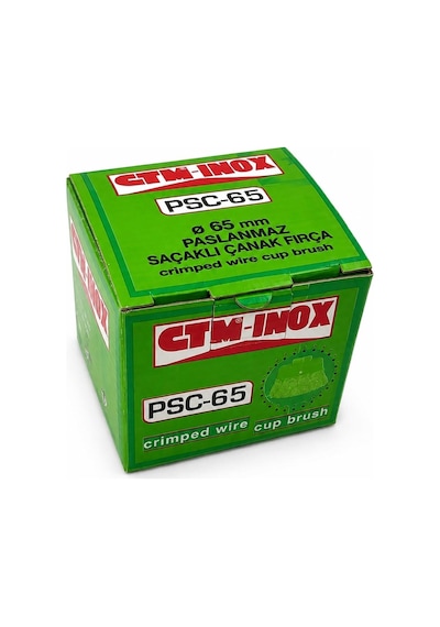 Ctm 65 Mm Saçaklı Inox-paslanmaz Çanak Fırça
