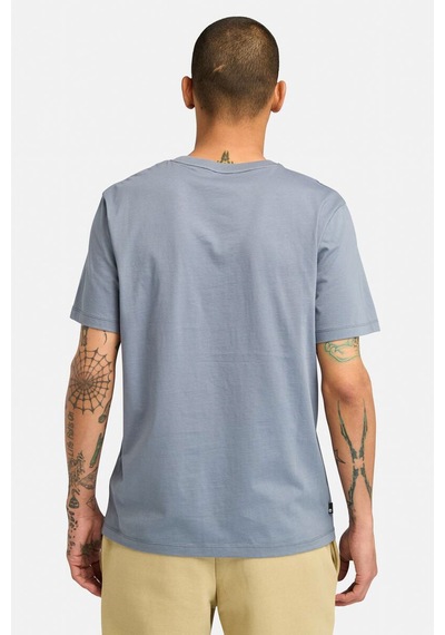 Timberland Kennebec Rıver Linear Log Gri Erkek Kısa Kol T-shirt 000000000102084378 Gri-lıla Gri - Lila