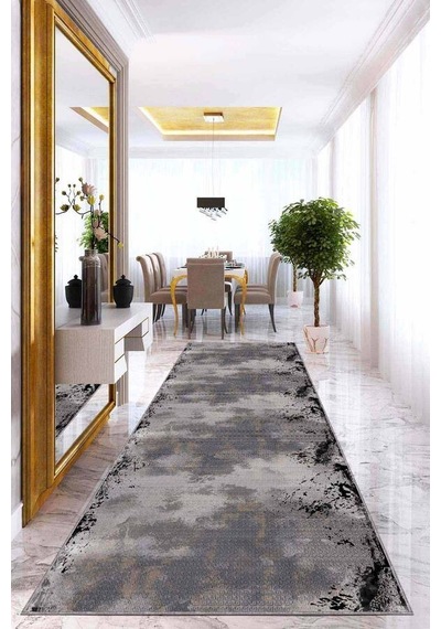 Füme Kaymaz Vintage Kesme Rulo Özel Ölçülü Yolluk Ar366n11