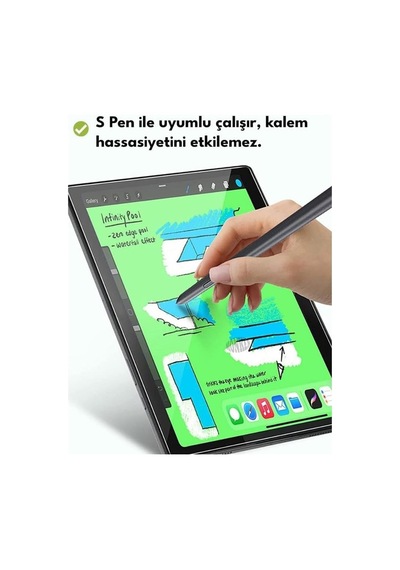 Samsung Galaxy Tab S9 11 İnç Uyumlu Temperli Ekran Koruyucu Kırılmaz Cam Glass X710 X715 X717