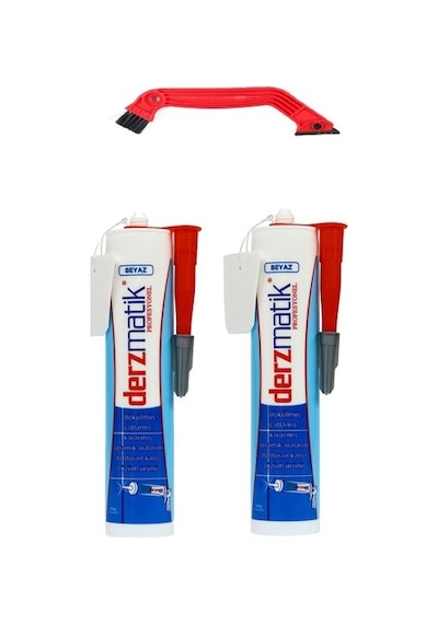 Derzmatik Profesyonel Beyaz 2 Adet 450 G ve 1 Adet Derz Kazıyız N11.317