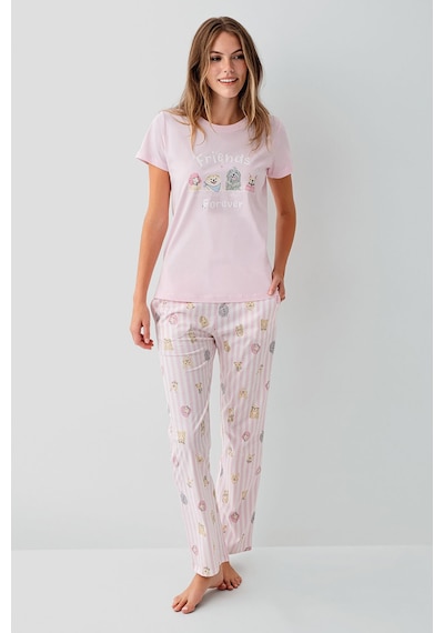 Rolypoly Kadın Pembe Pijama Takım Rp3810-s-v1 Pembe