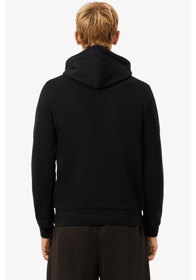 Lacoste Men's Classic Fit Colour-block Fleece Hoodie Organik Pamuk Renk Bloklu Kapüşonlu Yaka Sweatshirt Siyah Lacoste Men's Classic Fit Colour-block Fleece Hoodie Organik Pamuk Renk Bloklu Kapüşonlu Yaka Sweatshirt Siyah