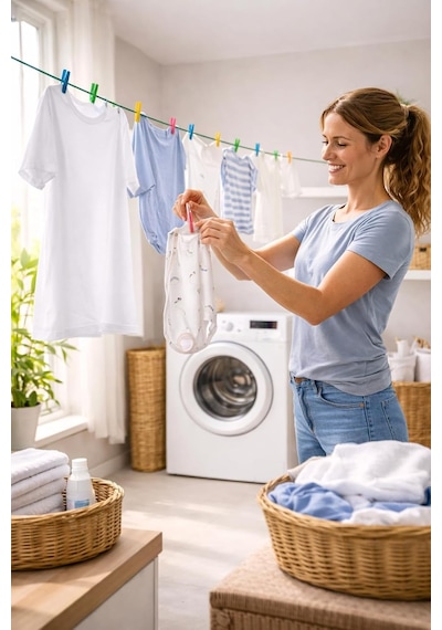 Ayrex 2'li Çelik Çamaşır İpi, Pvc Kaplamalı Paslanmaz Dayanıklı Askı Teli, 10 Metre, Balkon, Bahçe, Banyo Ve D Genel