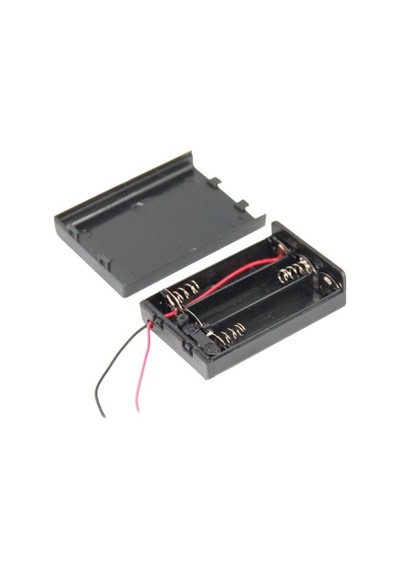Ic-233e Aa Pil Yuvası 3'lü Kapaklı Switchli