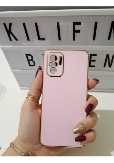 Xiaomi Redmi Note 10 Pro Parlak Kılıf Pembe