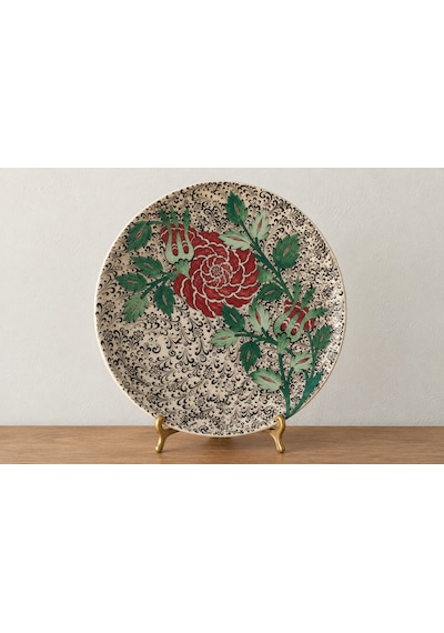 Kırmızı Siyah Tabak 30cm