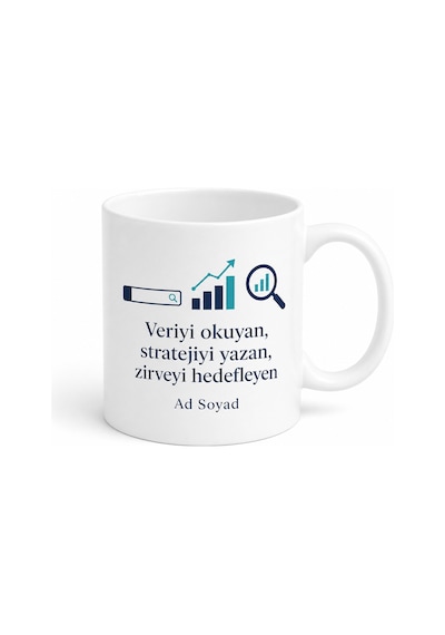 Seo Uzmanına Hediye Kişiye Özel Baskılı Kupa Bardak Tasarım Beyaz / Çok Renkli