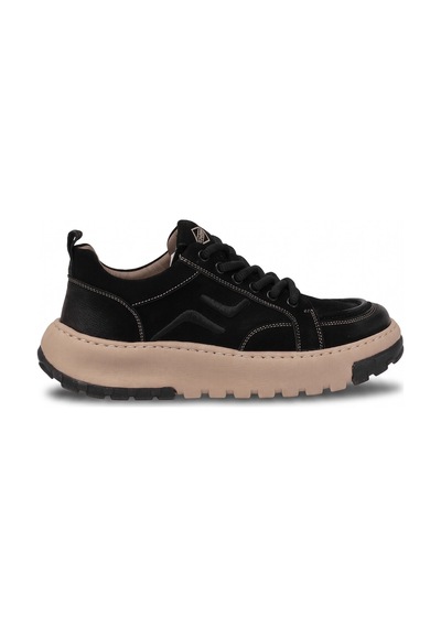 Guja 26blg552 Erkek Hakiki Nubuk Deri Klasik Sneaker Siyah