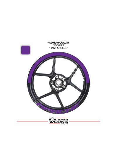 Tvs Apache Jant Şeridi Yarım Jant Kaplama & Apache Yazı Sticker Seti 78158835