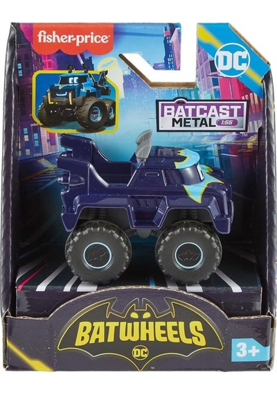 Fisher-price Batwheels Bam Batmobile Buff The Bat Truck