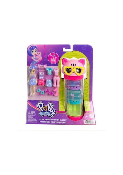 Polly Pocket Stil Döndürücü Moda Dolabı HKW04 HKW07 Lisanslı Ürün