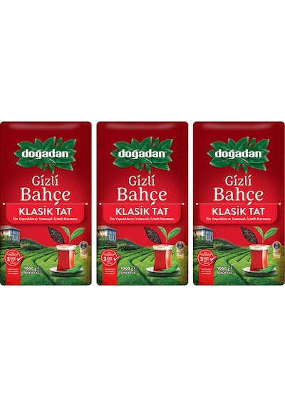 Doğadan Gizli Bahçe Dökme Siyah Çay 3 x 1 KG