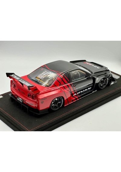 Hobbiez Lisanslı Nissan Skyline R-34 Model Diecast Car 1/24 Ölçek Metal Standlı Araç