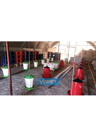 Vixpet 5'li Tavuk Yemlik ve Suluk Askı İpi | 2.5 Metre | Kolay Montaj | Tavuk Çiftlikleri İçin İdeal | Askı Kiti