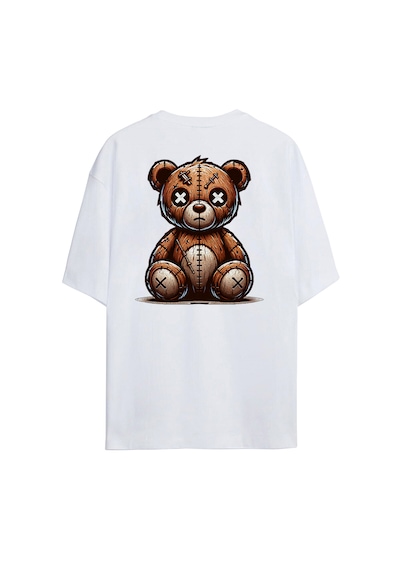 Ogc Oyuncak Ayı Oversize Unisex T-shirt Beyaz