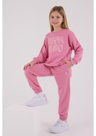 U.S. Polo Assn. U.s. Polo Assn Kız Çocuk Pembe Eşofman Takımı 5274-48841 Pembe
