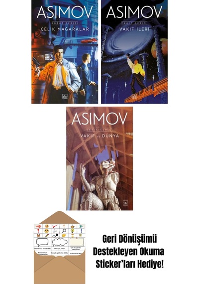 Çelik Mağaralar Robot Serisi 1. Kitap + Vakıf İleri Vakıf Serisi 7. Kitap + Vakıf Ve Dünya Vakıf Serisi 5. Kitap