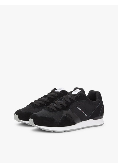 Tommy Hilfiger Fm0fm05679 Runner Icon Mix Erkek Günlük Ayakkabı Siyah