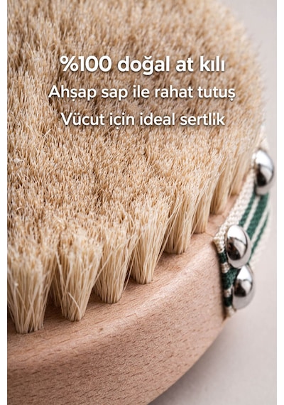 Selülit Karşıtı Doğal At Kılı Fırça