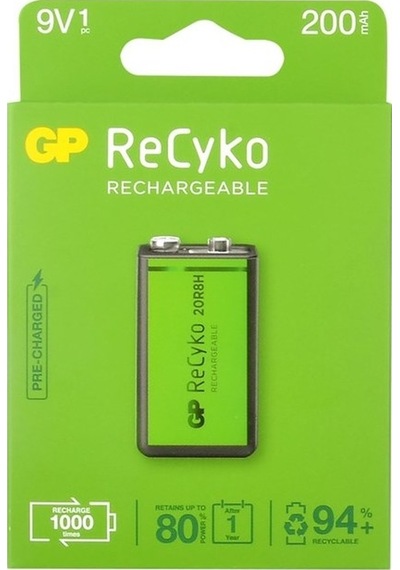 Recyko 9v 200 Mah Pil Tekli Blister