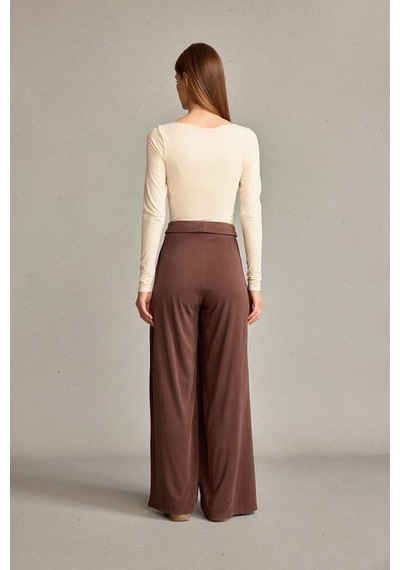 Defacto Relax Fit Normal Bel Düz Paça Modal Pantolon G1338ax25smbn219 Kahve