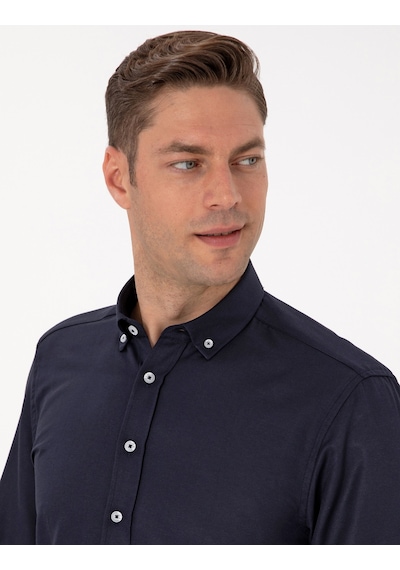 Pierre Cardin Erkek Lacivert Gömlek Desenli 50311487-vr033 Lacivert
