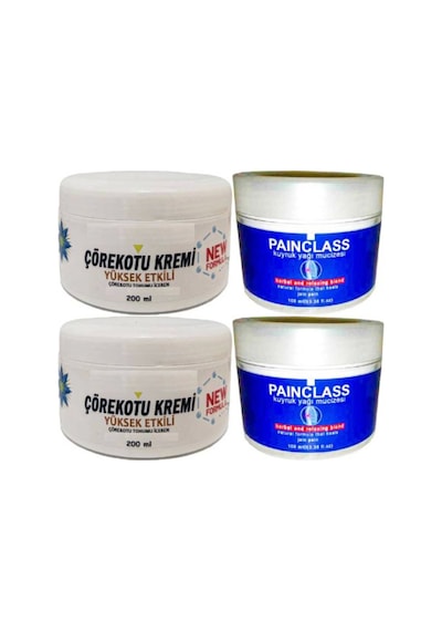 Hbpavm Çörek Otu Kremi Xl Boy Krem 2x200 Ml+painclass Kuyruk Yağı 2x100 Ml Kremi
