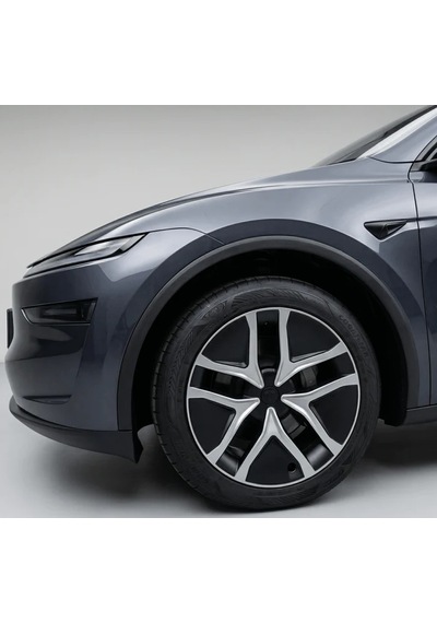 Tesla Model Y Juniper Premium İçin Uyumlu Jant Kapağı 4 Parça Mat Detay