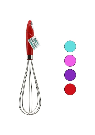 İbico İ22-066 Çelik Metal Çırpıcı 35cm Çırpıcı: 20.5cm + Sap: 14.5cm Renkli Plastik Saplı - 12'li Paket Diğer