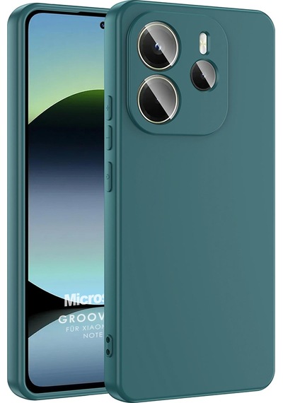 Microsonic Xiaomi Redmi Note 14 5g Kılıf Groovy Soft Koyu Yeşil -