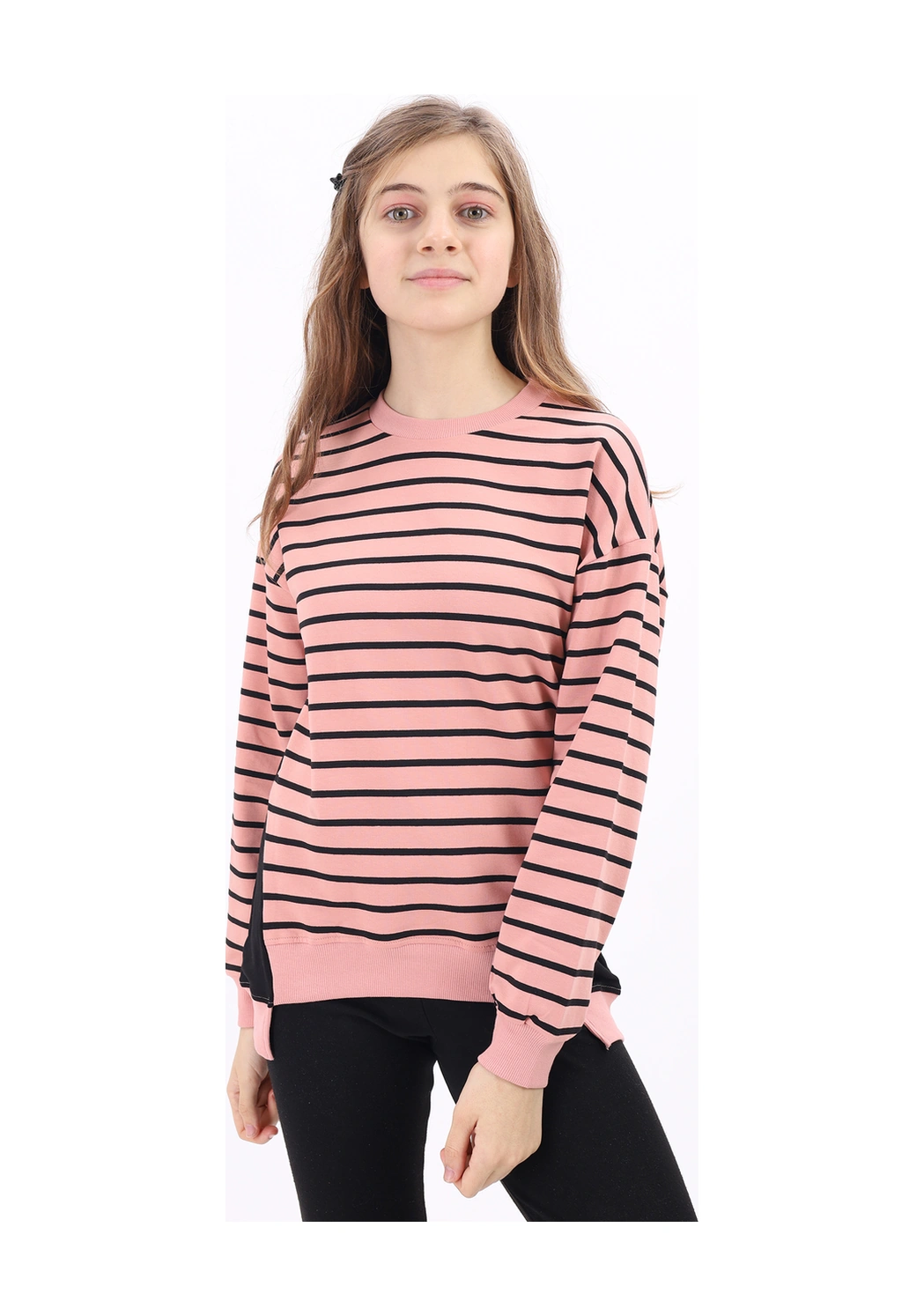 Toontoy Kids Toontoy Kız Çocuk Sweatshirt Koyu Pudra