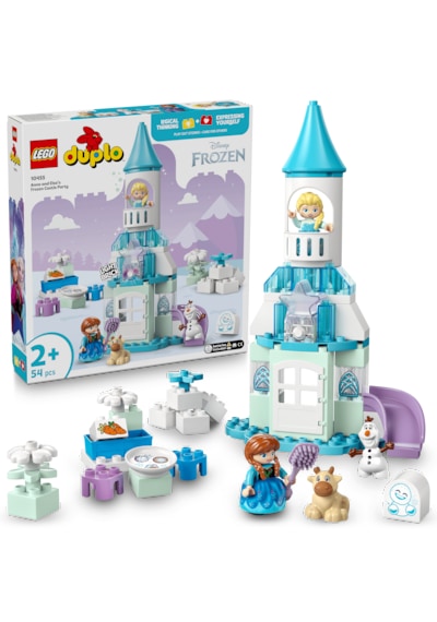 LEGO® DUPLO® │ Disney Anna ve Elsa’nın Karlar Ülkesi Şato Partisi 10455 - 2 Yaş ve Üzeri Çocuklar için Yaratıcı Oyuncak Yapım Seti (54P)