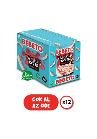 Dracula Vampir Diş 80 Gr. Jelly 12'li Paket