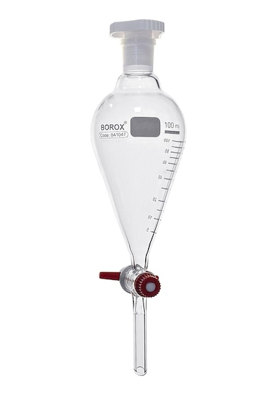 Borox Cam Ayırma Hunisi 100 Ml - Armudi Tip