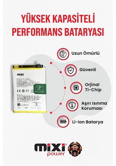 Oppo A76 / A96 Uyumlu Tam Kapasite Batarya 1 Yıl Garantili