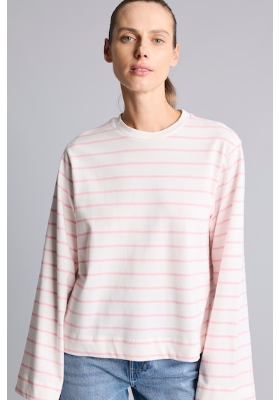 Defacto %100 Pamuk Regular Fıt Bisiklet Yaka Çizgili Tunik G0378ax26sppn105 Pembe-pn105