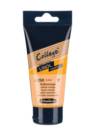 : Kolej Linol: Linoprint Mürekkep: 75ml: Sarı Turuncu