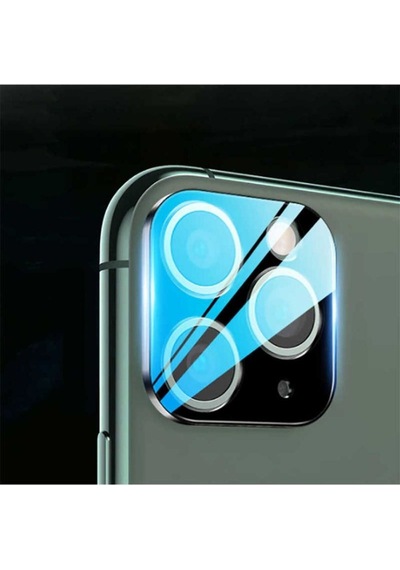 Apple Uyumlu iPhone 11 Pro Zore Cp-02 Metal Kamera Koruyucu Siyah