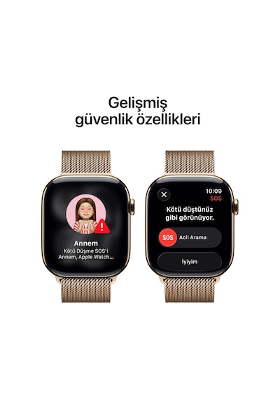 Apple Watch Series 11 MF8Y4TU/A Gps + Cellular 42 MM Akıllı Saat (Distribütör Garantili)